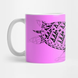 king tortoise turtle mandala ecopop Mug